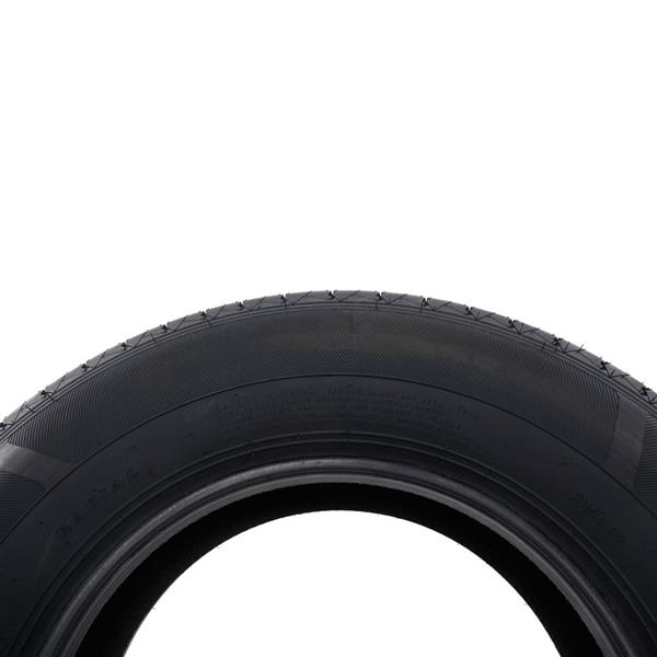 2pcs STR II ST205-75R-15-8 Spare Replacement Rubber Tires Black