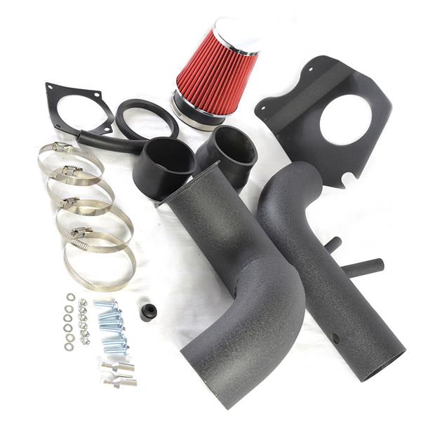 Intake Pipe with Air Filter for 1996-2004 Ford Mustang GT 4.6L V8 Model Only Black & Red