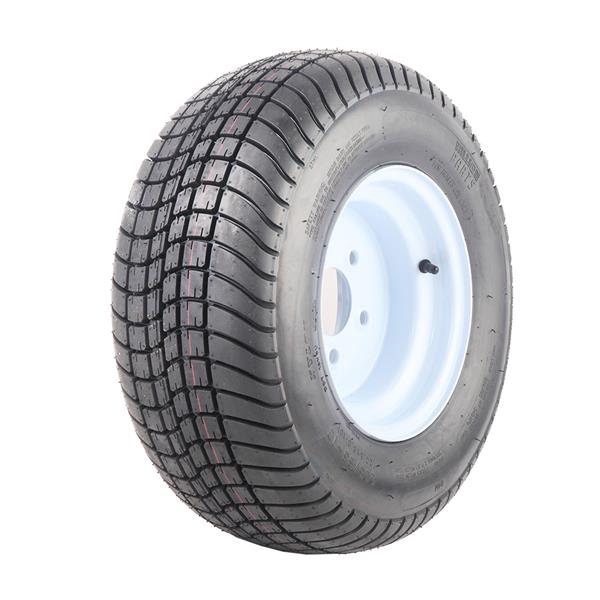 2 Trailer Tire & Rims 20.5 X 8 X 10 205/65-10 20.5/8-10 20.5/800-10 5 Lug White