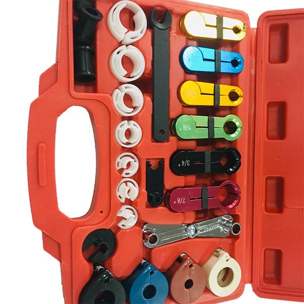 22Pcs Air Conditioning A/C Fuel Transmission Line Disconnect Tool Kit Car Trucks