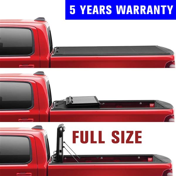 Flip Hard Folding Truck Bed Tonneau Cover Fits 2019+ DodgeRam 5'7"