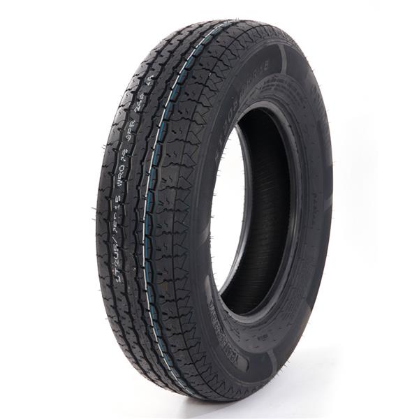 2pcs STR II ST205-75R-15-8 Spare Replacement Rubber Tires Black