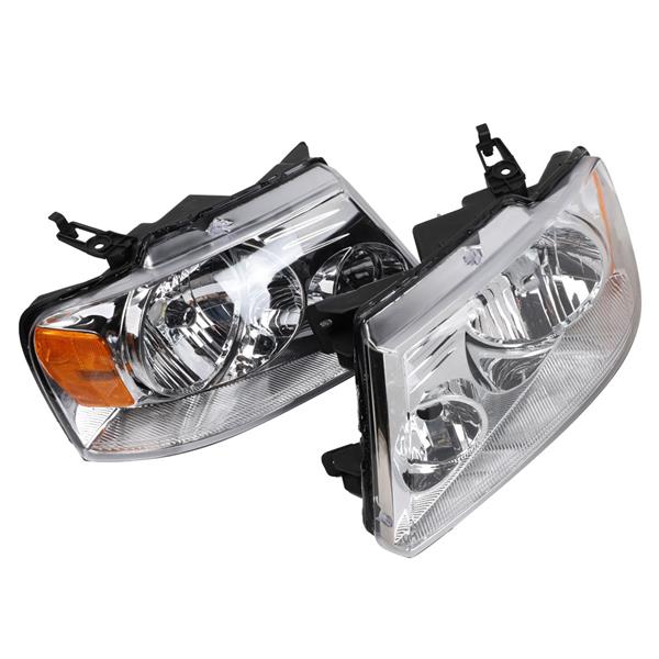 2pcs Front Left Right Headlights for Ford F-150 2004-2008/Lincoln Mark LT 2006-2008 Models Only