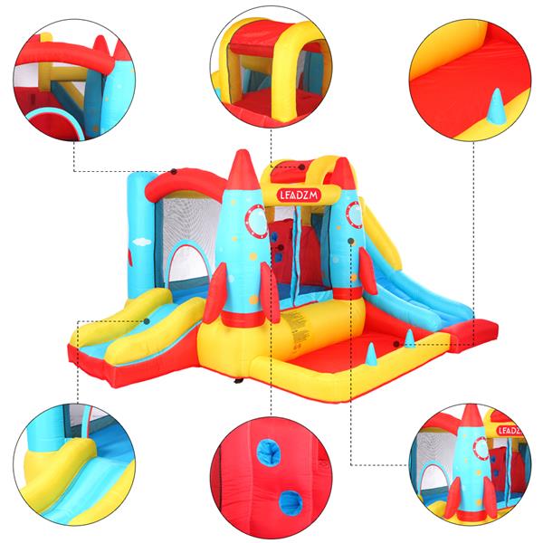 BH-113 Rocket Inflatable Castle 420D Oxford Cloth 840D Oxford Cloth Jump Surface