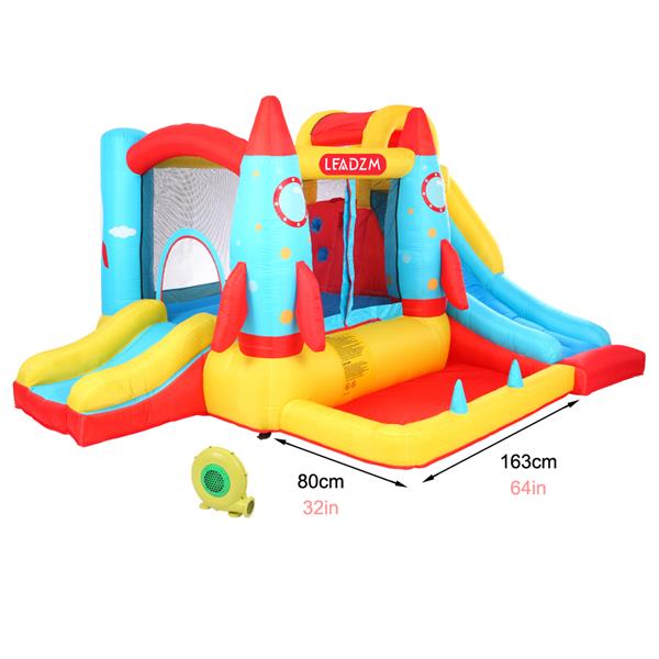 BH-113 Rocket Inflatable Castle 420D Oxford Cloth 840D Oxford Cloth Jump Surface