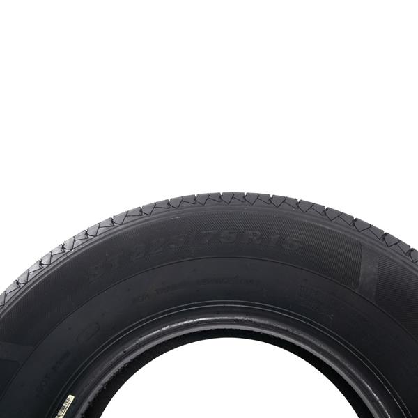 2pcs STR II ST225-75R-15-10 Spare Replacement Rubber Tires Black