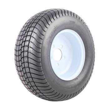 2 Trailer Tire & Rims 20.5 X 8 X 10 205/65-10 20.5/8-10 20.5/800-10 5 Lug White