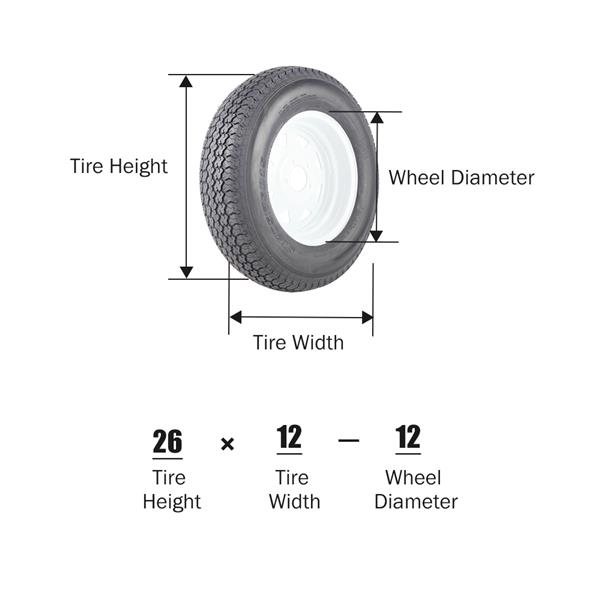 (1) Trailer Tires & Rims ST205/75D15 F78-15 205/75-15 15" LRC 5 Lug White Spoke