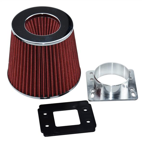 Air Inlet MAF Adapter   Red Filter for Mazda 1990-1997 Miata MX5 1.6L/ 1.8L