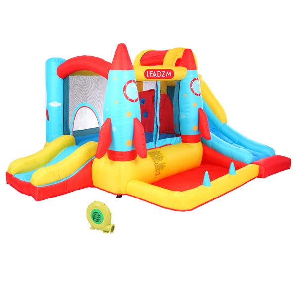 BH-113 Rocket Inflatable Castle 420D Oxford Cloth 840D Oxford Cloth Jump Surface