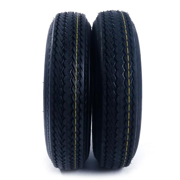 2pcs 5.30-12(5lug) 6PR P811 Front Rear Tires with Rims 