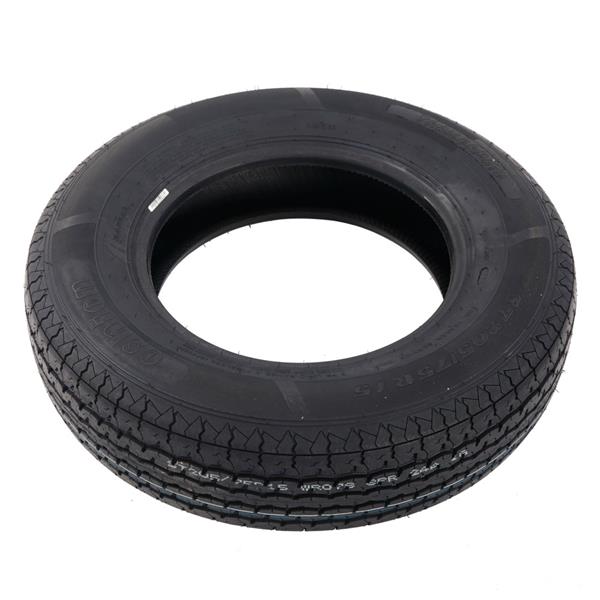 2pcs STR II ST205-75R-15-8 Spare Replacement Rubber Tires Black