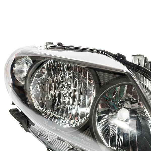 2pcs Front Left Right Car Headlights for Toyota Corolla 2009-2010 Black Housing & Clear Lens