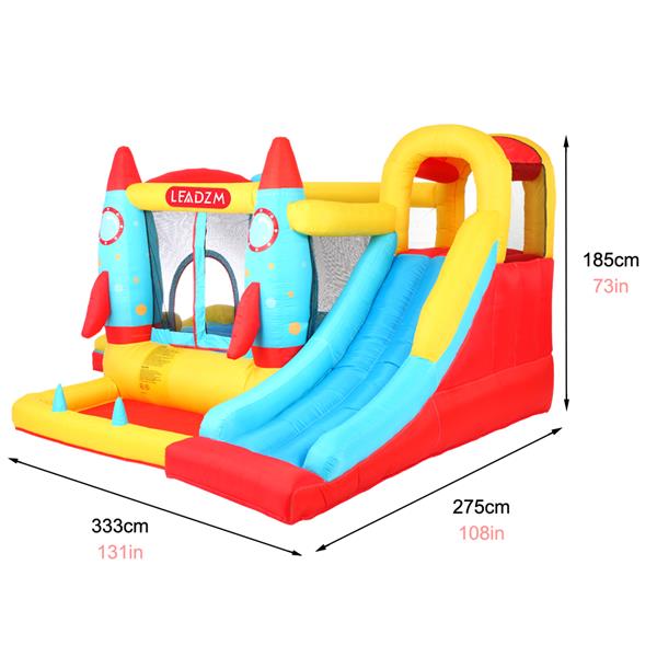 BH-113 Rocket Inflatable Castle 420D Oxford Cloth 840D Oxford Cloth Jump Surface