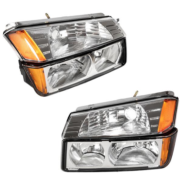 Fit Avalanche 1500 & 2500 2x Headlights Direct Replacement Factory OE Halogen