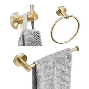 Hooks Towel <b style=\\'color:red\\'>Ring</b> Bar Toilet Paper Holder Tissue Rack
