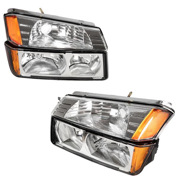 Fit Avalanche 1500 & 2500 2x Headlights Direct Replacement Factory OE Halogen