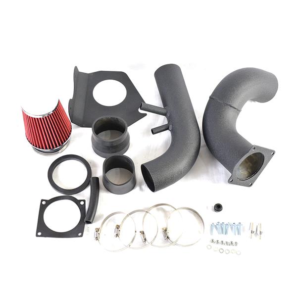 Intake Pipe with Air Filter for 1996-2004 Ford Mustang GT 4.6L V8 Model Only Black & Red