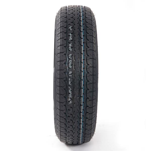 2pcs STR II ST205-75R-15-8 Spare Replacement Rubber Tires Black