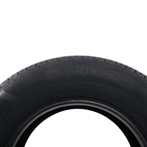 2pcs STR II ST205-75R-15-8 Spare Replacement Rubber Tires Black