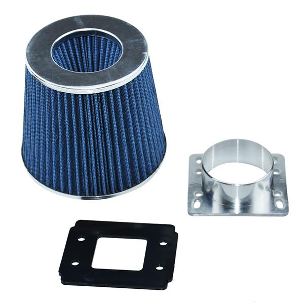 Air Inlet MAF Adapter   Blue Filter for Mazda 1990-1997 Miata MX5 1.6L / 1.8L