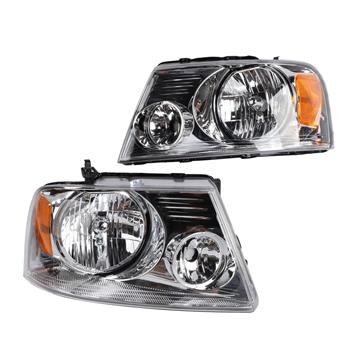 2pcs Front Left Right Headlights for Ford F-150 2004-2008/Lincoln Mark LT 2006-2008 Models Only