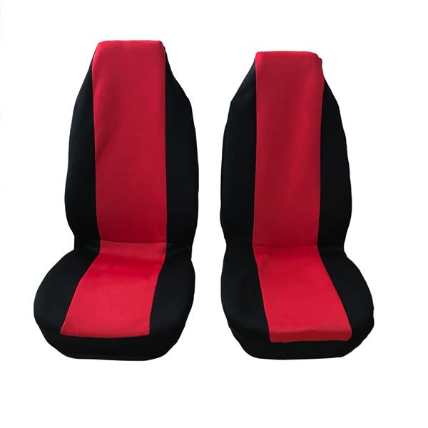 4pcs General Seasons One-piece 5 Seats Car Seat Covers Set Red & Black 