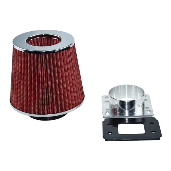 Air Inlet MAF Adapter   Red Filter for Mazda 1990-1997 Miata MX5 1.6L/ 1.8L