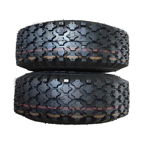 Pair of tires millionparts TIRES GO CART LAWN MOWER P605 4.10/3.50-5 PSI:24