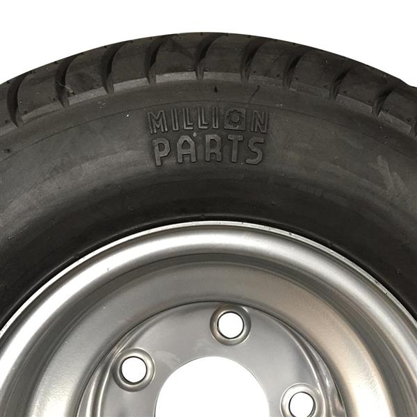 1* Silver Rim & Trailer Tire 18.5X8.50-8 5lug 6PR PSI:50