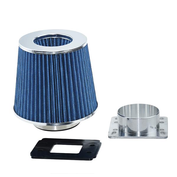 Air Inlet MAF Adapter   Blue Filter for Mazda 1990-1997 Miata MX5 1.6L / 1.8L