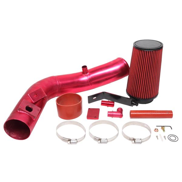 Intake Pipe With Air Filter for Ford 2003-2007 F-250 F-350 Excursion 6.0L Full Red