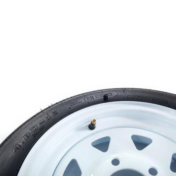 2 x Tires with 2 White Rim Weight: 36.38 lbs Rim Width: 4" millionparts