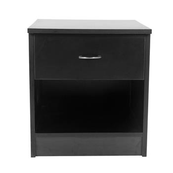 One Drawer Night Stand Black