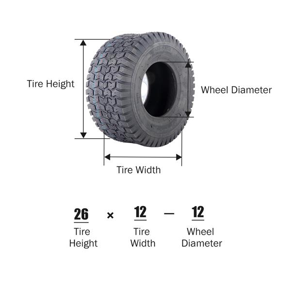 Set of Two 18x8.50-8 Lawn Mower Golf Cart Turf Tires 4PR P512 New