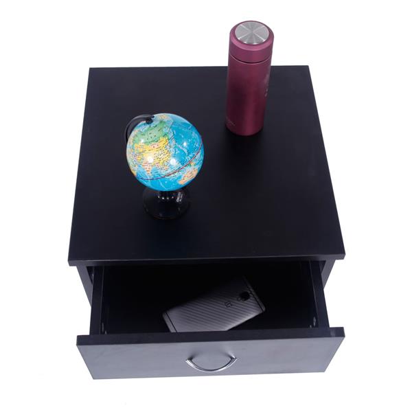 One Drawer Night Stand Black