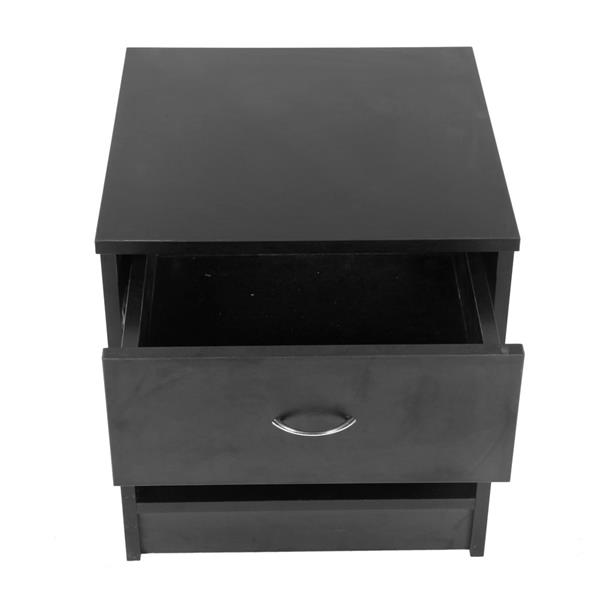 One Drawer Night Stand Black