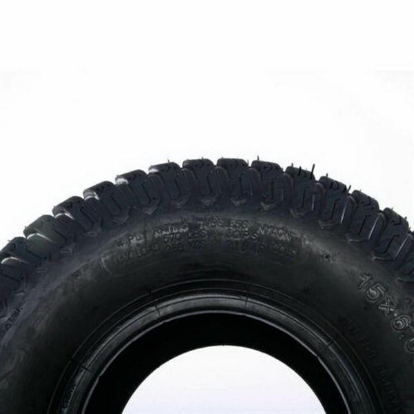 Lawn Mower Tractor tire 15x6.00-6 millionparts P332 4 Ply Color: Black