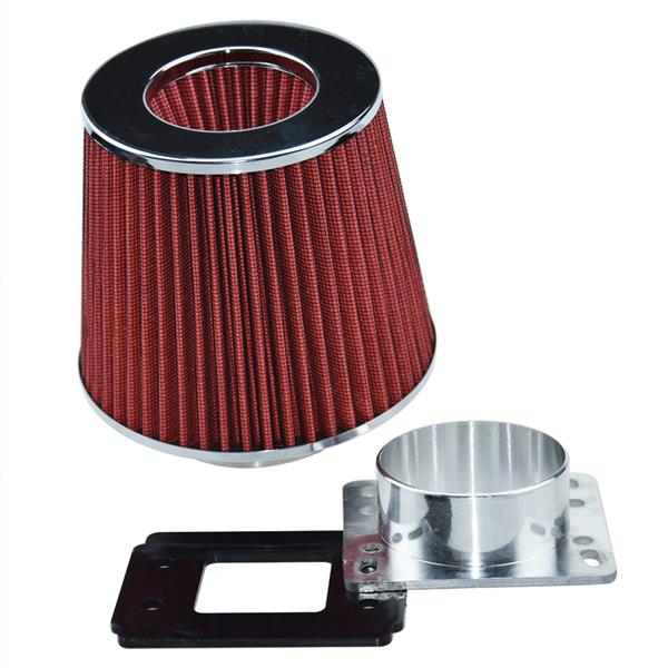 Air Inlet MAF Adapter   Red Filter for Mazda 1990-1997 Miata MX5 1.6L/ 1.8L