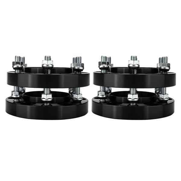 2X 6x5.5 or 6x139.7 1" Thick Black Hub Centric Wheel Spacers Adapters For Toyota