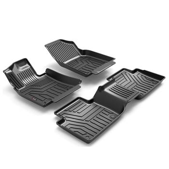 Custom Fit  3D TPE All Weather Car Floor Mats Liners for Toyota Camry 2018-2020  (1st & 2nd Rows, Black)