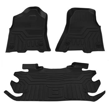 Floor Mats for 2012-2019 Ram 1500 2500 3500 Crew Cab 1st and 2nd Row All Weather