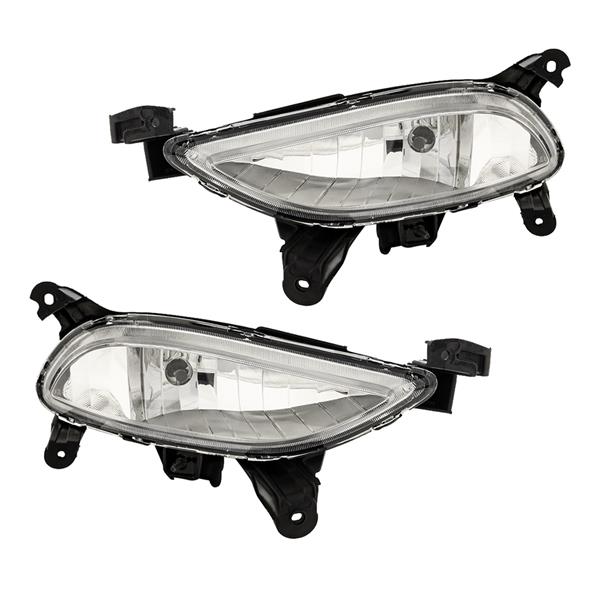 For 2011-2014 Sonata Clear Lens Fog Lights Lamps W/Wiring Switch&Bulbs LH&RH