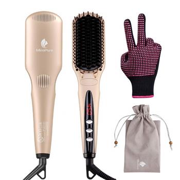 Miropure™ 2-in-1 Ionic Enhanced Hair Straightener Brush (The product has a risk of infringement on the Amazon platform)