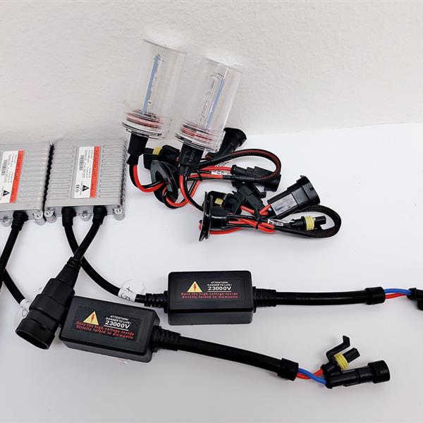 55W AC W/O CANBUS 9004 9007 Hi/Low Beams 4300K HID Xenon Light Kit w/ Slim Ballasts