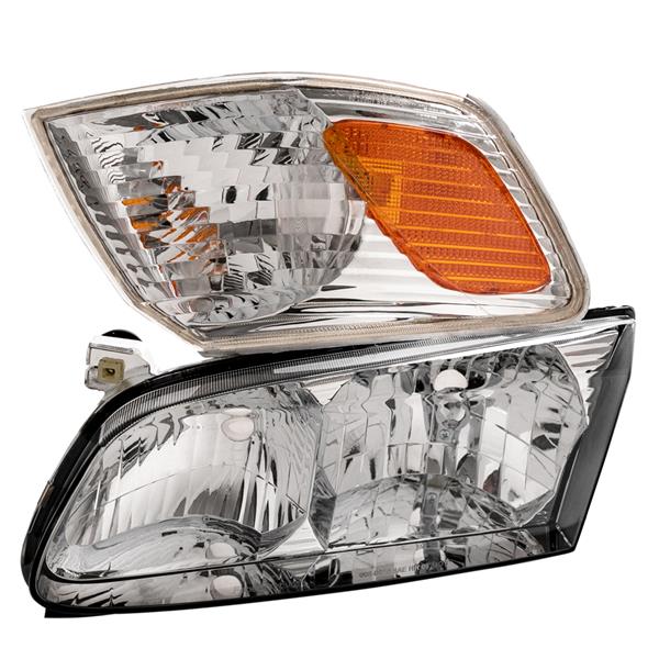 Composite set of (2) Headlights TO2502130/TO2503130 For 00-01 TOYOTA Warranty