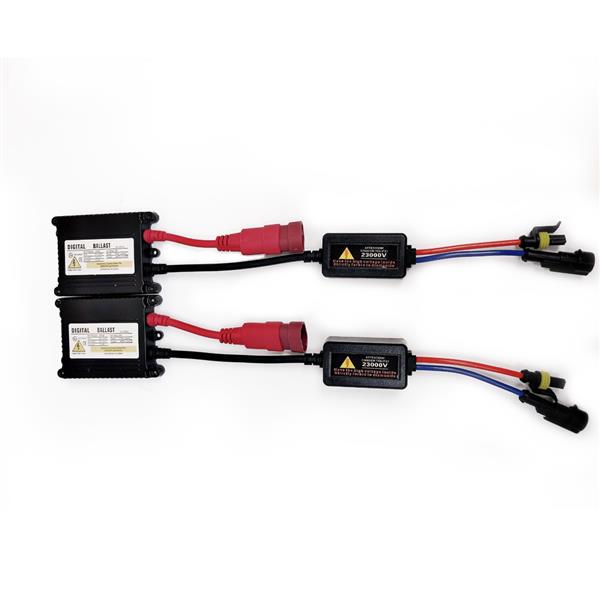 35W AC W/O CANBUS H1 6000K HID Xenon Light Kit w/ Slim Ballasts