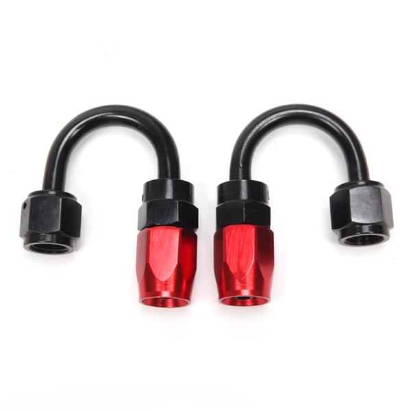 4AN 20-Foot Universal Black Fuel Pipe   10 Red and Black Connectors