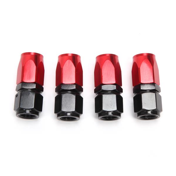 4AN 20-Foot Universal Black Fuel Pipe   10 Red and Black Connectors