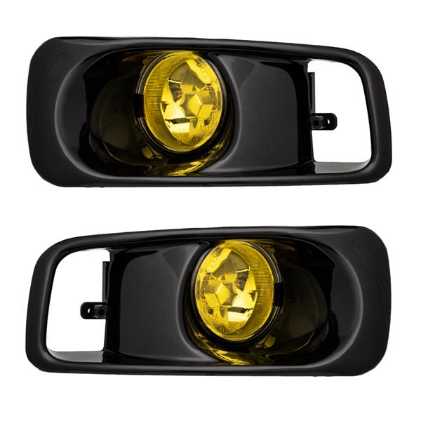 For 1999 2000 Honda Civic Si Fog Lights Lamp Yellow